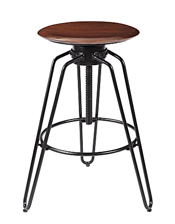 Kenroy Home Duncan Bar Stool, Walnut/Black
