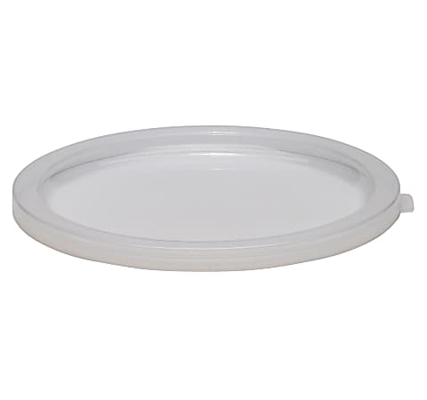 Cambro Poly Round Lids For 2 - 4 Qt Containers, White, Pack Of 12 Lids