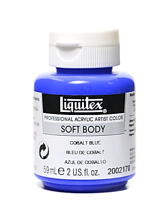 Liquitex Soft Body Professional Artist Acrylic Colors, 2 Oz, Cobalt Blue, Pack Of 2