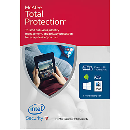McAfee® Total Protection 2016 For Unlimited Devices, 1-Year Subscription, Download Version