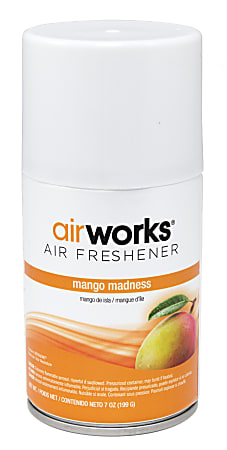 Hospeco AirWorks® Metered Aerosol Air Fresheners, Mango, 7 Fl Oz, Pack Of 12 Fresheners