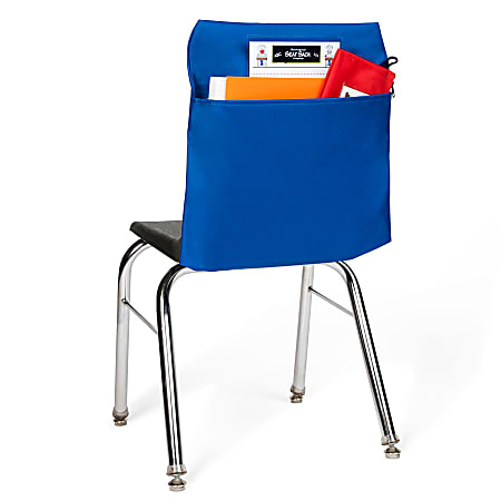 Victor Seat Sack® Chair Pockets, 14" x 1/2", Blue, Bundle Of 10 Pockets