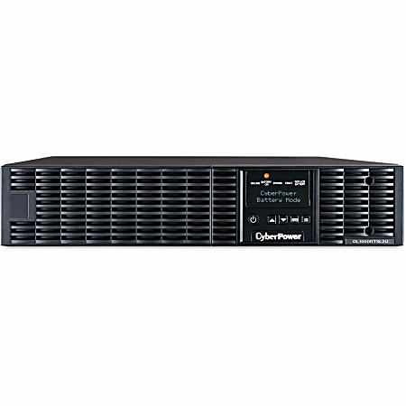 CyberPower OL1000RTXL2U Smart App Online UPS Systems - 1000VA/900W, 100 - 125 VAC, NEMA 5-15P, 2U, Rack/Tower, Sine Wave, 8 Outlets, LCD- OL1000RTXL2U