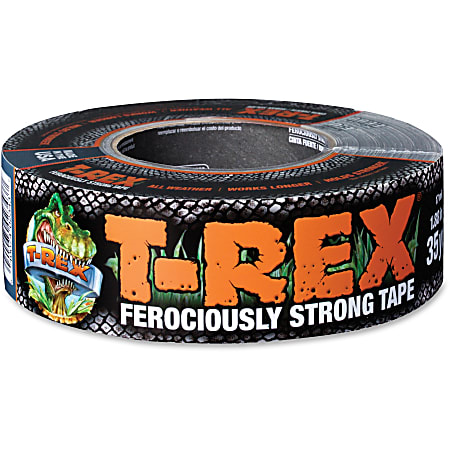 T-REX Duck Brand T-Rex Tape - 35 yd Length x 1.88" Width - 17 mil Thickness - UV Resistant, Weather Resistant, Temperature Resistant - For Bundling, Repairing - 1 / Roll - Silver