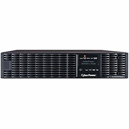 CyberPower OL3000RTXL2U Smart App Online UPS Systems - 3000VA/2700W, 100 - 125 VAC, NEMA L5-30P, 2U, Rack/Tower, 7 Outlets, LCD- OL3000RTXL2U
