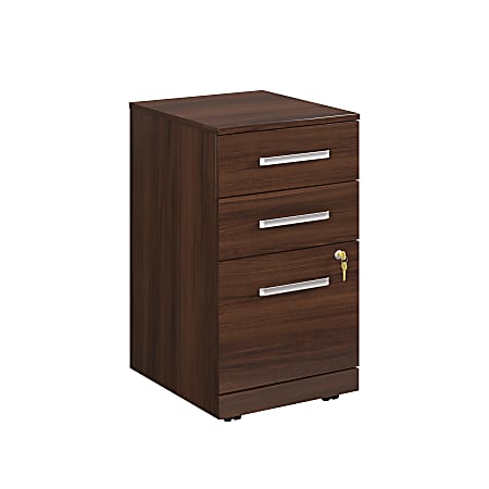 Sauder® Affirm 20”D Vertical 3-Drawer Mobile File Cabinet With Lock, Noble Elm