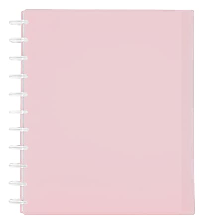 Five Star Wirebound Trend Notebook, 1 Subject, Wide/Legal Rule, Pink Cover, 10.5 x 8, 100 Sheets