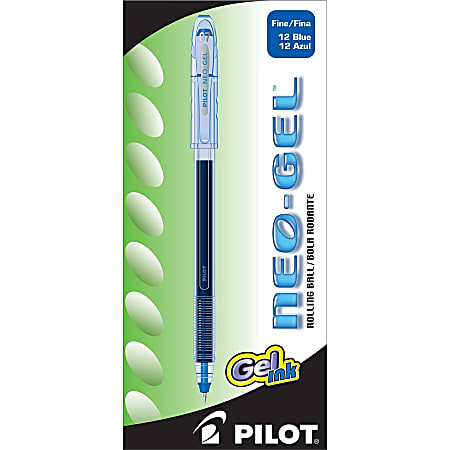 Pilot Neo-Gel Stick Gel Pen, Fine 0.7 mm, Blue Ink/Barrel, 48/Pack  (1266017)