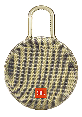 JBL Clip 3 Portable Bluetooth® Speaker, Sand, JBLCLIP3SAND