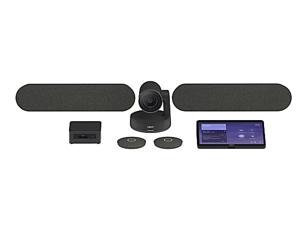 Logitech Tap for Microsoft Teams Device (Large) - 3840 x 2160 Video (Live) - 4K UHD - 1 x HDMI In - USB - External Microphone(s) - Wall Mountable, Riser Mount, Tabletop