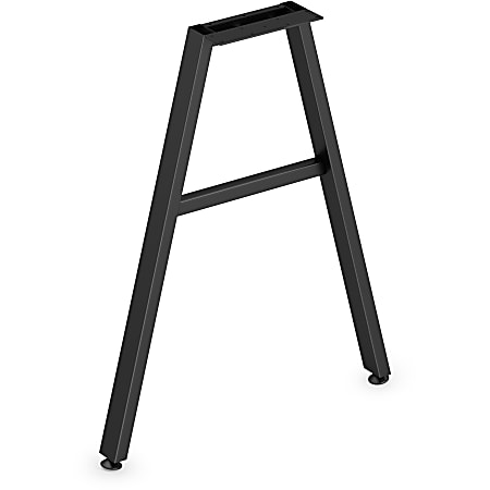 HON Mod Collection Worksurface 24"W A-leg Support - 24" - Finish: Black