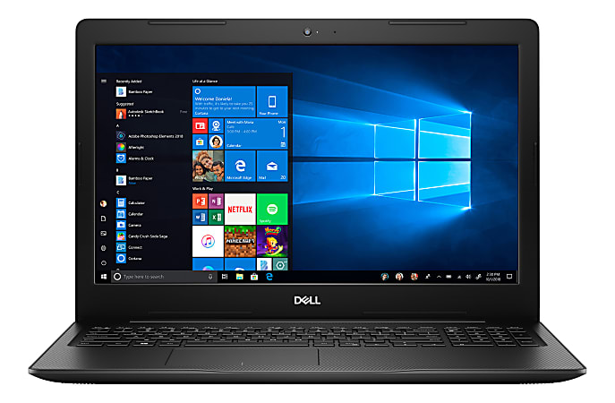 Dell™ Inspiron 15 3585 Laptop, 15.6" Touch Screen, AMD Ryzen 3, 8GB Memory, 256GB Solid State Drive, Windows® 10, I3585-A893BLK-PUS