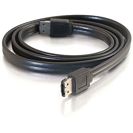 C2G 1m External Serial ATA Cable 3.28ft Black - Office Depot