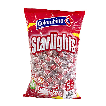 Colombina Pinwheel Starlight Mints, 5-Lb Bag