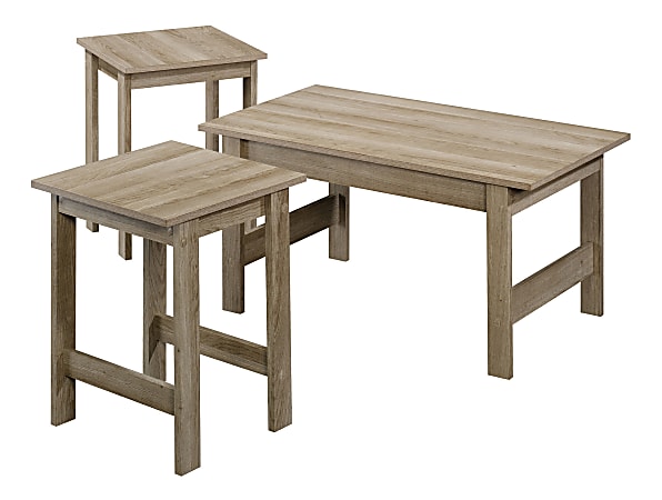 Sauder® Beginnings 3-Piece Coffee Table Set, Oak