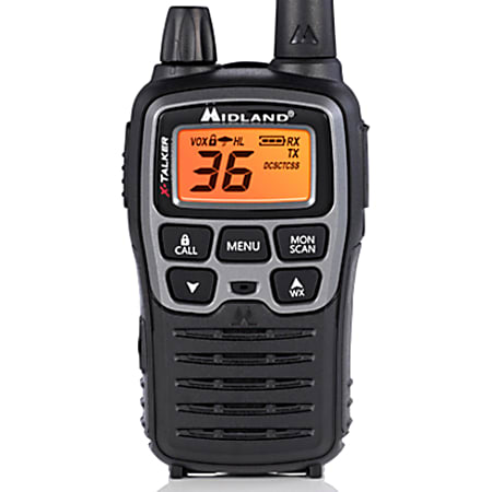 Midland X Talker T71vp3 Two Way Radio 36 Radio Channels Upto 0640 Ft 121 Total Privacy Codes Auto Squelch Keypad Lock Silent Operation Low Battery Indicator Hands Free Water Resistant a Lithium