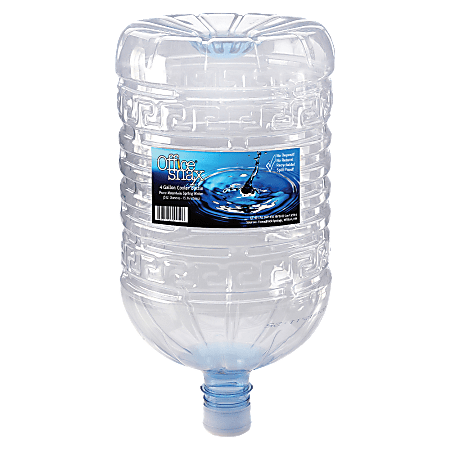 Office Snax Natural Spring Water, 4 Gallons