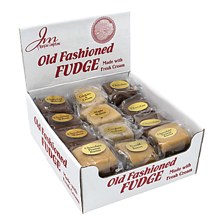 J Morgans Old Fashioned Fudge, Assorted Flavors, Box Of 24 Pieces