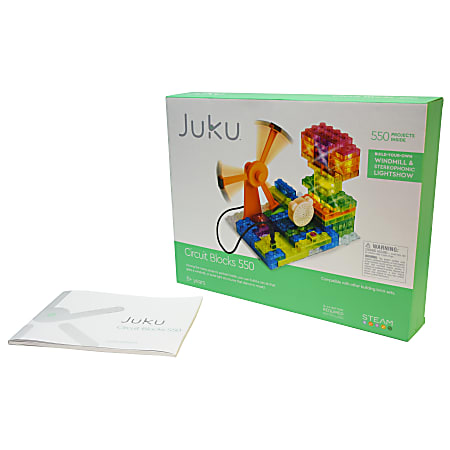 Juku™ STEAM Circuit Blocks 550 Projects, Windmill And Stereophonic Lightshow Kit