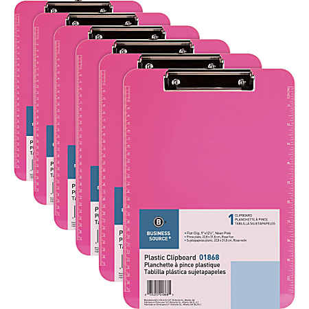 Business Source Flat Clip Clipboard - 9 Business Source Flat Clip Clipboard - 9