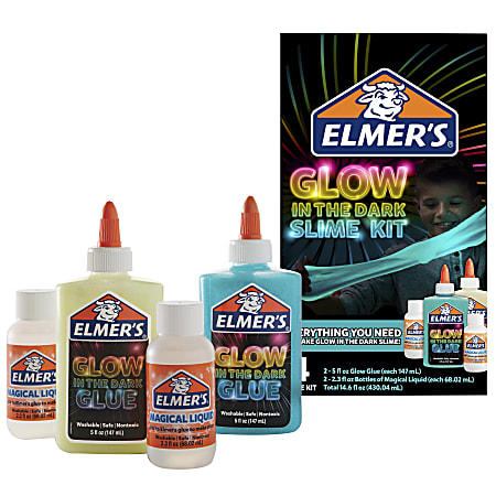 Elmers Slime Kit Glitter BlueRed - Office Depot