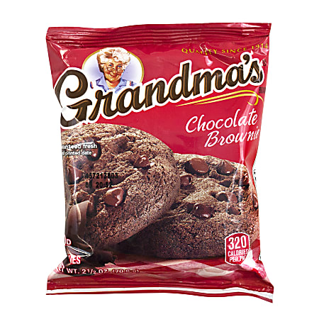 Grandma's Big Chocolate Brownies, 2.5 Oz, Pack Of 60