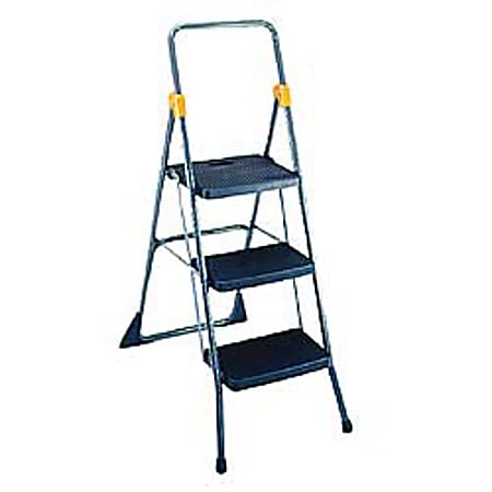 Cosco® Commercial 3-Step Folding Step Stool, 52 3/16"