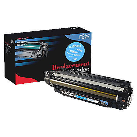 IBM® Remanufactured Cyan Toner Cartridge Replacement For HP 507A, CE401A, IBMTG95P6562