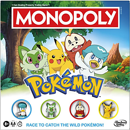 Monopoly Pok&eacute;mon Edition Board Game, Total Qty 1