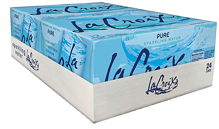 WPD LaCroix® Core Sparkling Water with Natural Pure Flavor, 12 Oz, Case of 24 Cans