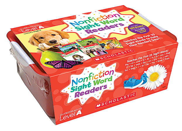 Scholastic Nonfiction Sight Word Readers, Level A, Grades Pre K-1