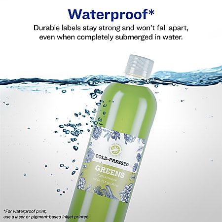 Avery 64510 Waterproof Labels - Office Depot