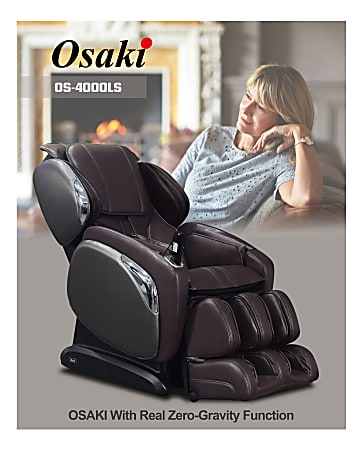 Osaki 4000LS L Track Massage Chair Black Office Depot