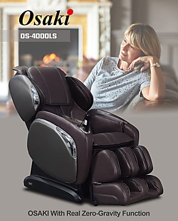 Osaki 4000LS L Track Massage Chair Black Office Depot
