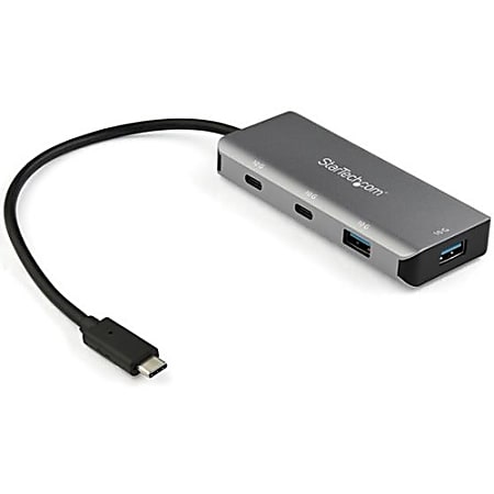 StarTech 4 -Port USB-C Hub With 9.8" Attached Host Cable
