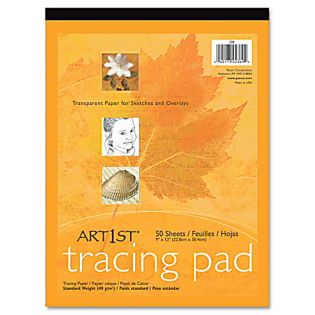 Art1st Parchment Tracing Paper, 16lb, 19 x 24, White, 50/Pack
