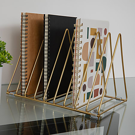 Martha Stewart Ryder Mesh Metal 9 Slot Triangle Magazine File
