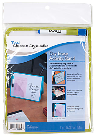 Mead® Dry-Erase Activity Station, Green