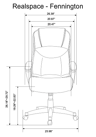 Fennington high back chair office 2025 depot