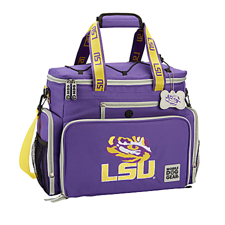 Overland Mobile Dog Gear NCAA Week Away Bag, 12”H x 8”W x 16-1/2”D, LSU Tigers