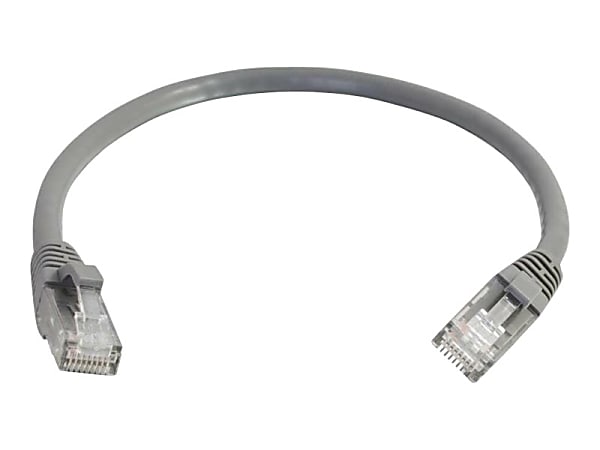 C2G 20ft Cat5e Snagless Unshielded (UTP) Network Patch Ethernet Cable-Gray - Patch cable - RJ-45 (M) to RJ-45 (M) - 20 ft - UTP - CAT 5e - molded, snagless, stranded - gray