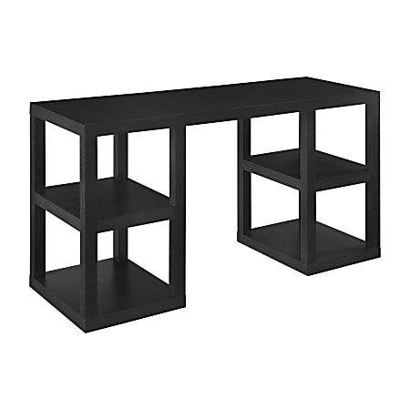 Ameriwood Home Deluxe Parsons 60 W Computer Desk Black Oak Office Depot
