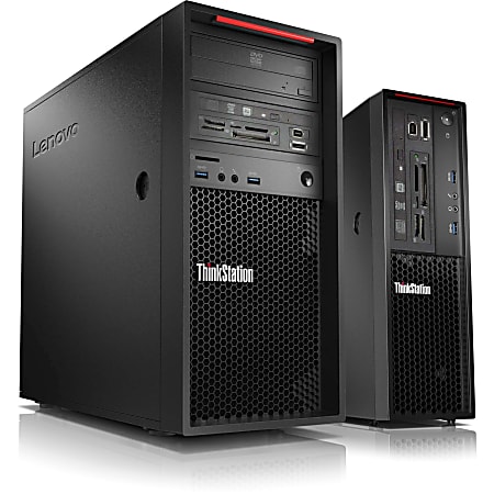 Lenovo ThinkStation P310 30AT000HUS Workstation - 1 x Intel Xeon E3-1240 v5 Quad-core (4 Core) 3.50 GHz - 8 GB DDR4 SDRAM - 1 TB HDD - NVIDIA Quadro K620 2 GB Graphics - Windows 7 Professional 64-bit upgradable to Windows 10 Pro - Tower - Raven Black