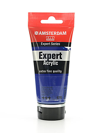 Amsterdam Expert Acrylic Paint Tubes, 75 mL, Phthalo Blue, Pack Of 2