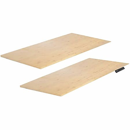 Uncaged Ergonomics Rise Up Table Top for L-Shaped Electric Standing Desk Frame - 48" Table Top Length x 30" Table Top Width - Natural - Bamboo