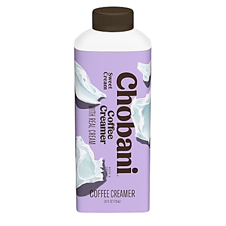 Chobani Sweet Cream Coffee Creamer, 24 Oz, Total Qty 6