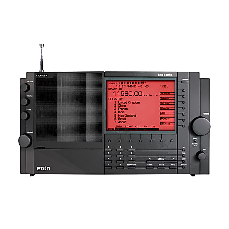 Eton Elite Satellit HD Portable AMFMLWSW Radio 7.5 H x 13 W x 2.5