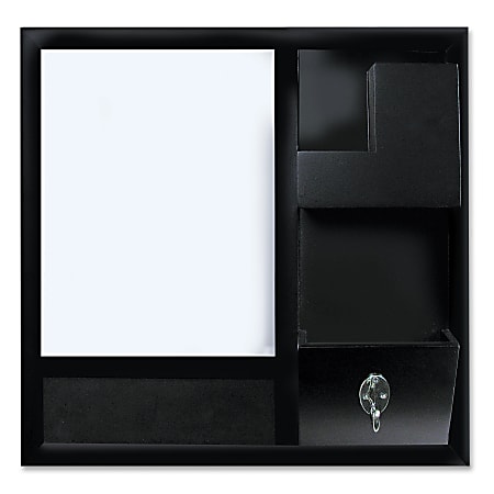 Bi-silque Cubicle Combo Slider, 12" x 12", Black