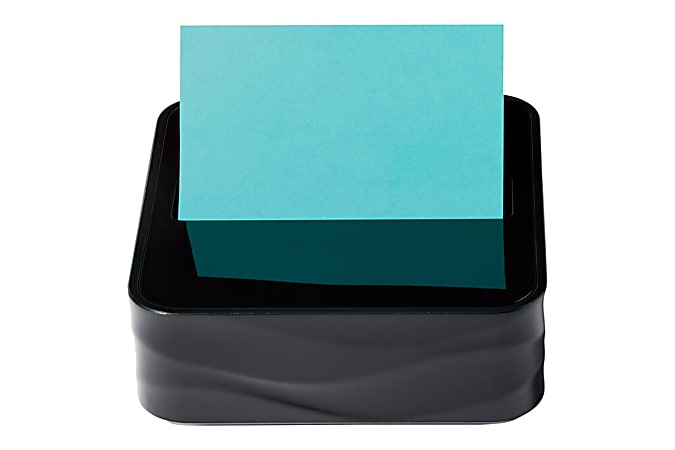 Post-it&reg; Note Dispenser, 3 x 3 in, 1 Dispenser, 1 Pad, 45 Sheets/Pad, Black Dispenser, Sticky Notes Holder for Desk, Classroom or Office Supplies