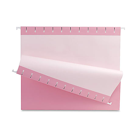 Oxford&reg; Breast Cancer Awareness Hanging Folders, Letter Size, Pink, Box Of 25